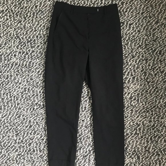 The Slim Eleanor Wool Pant in Black - Picture 4 of 5